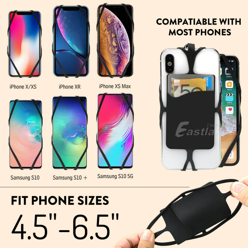 Silicone Phone Lanyard Neck Strap and Wrist Strap - Eastlakes Electronics Australia